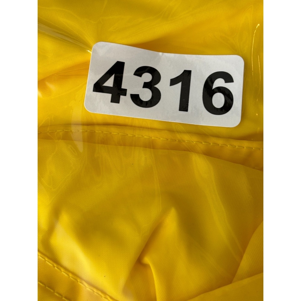 Vintage Tastykake Dunbrooke Coach Jacket Mens Yellow Collared Pocket USA Size S - Picture 8 of 8